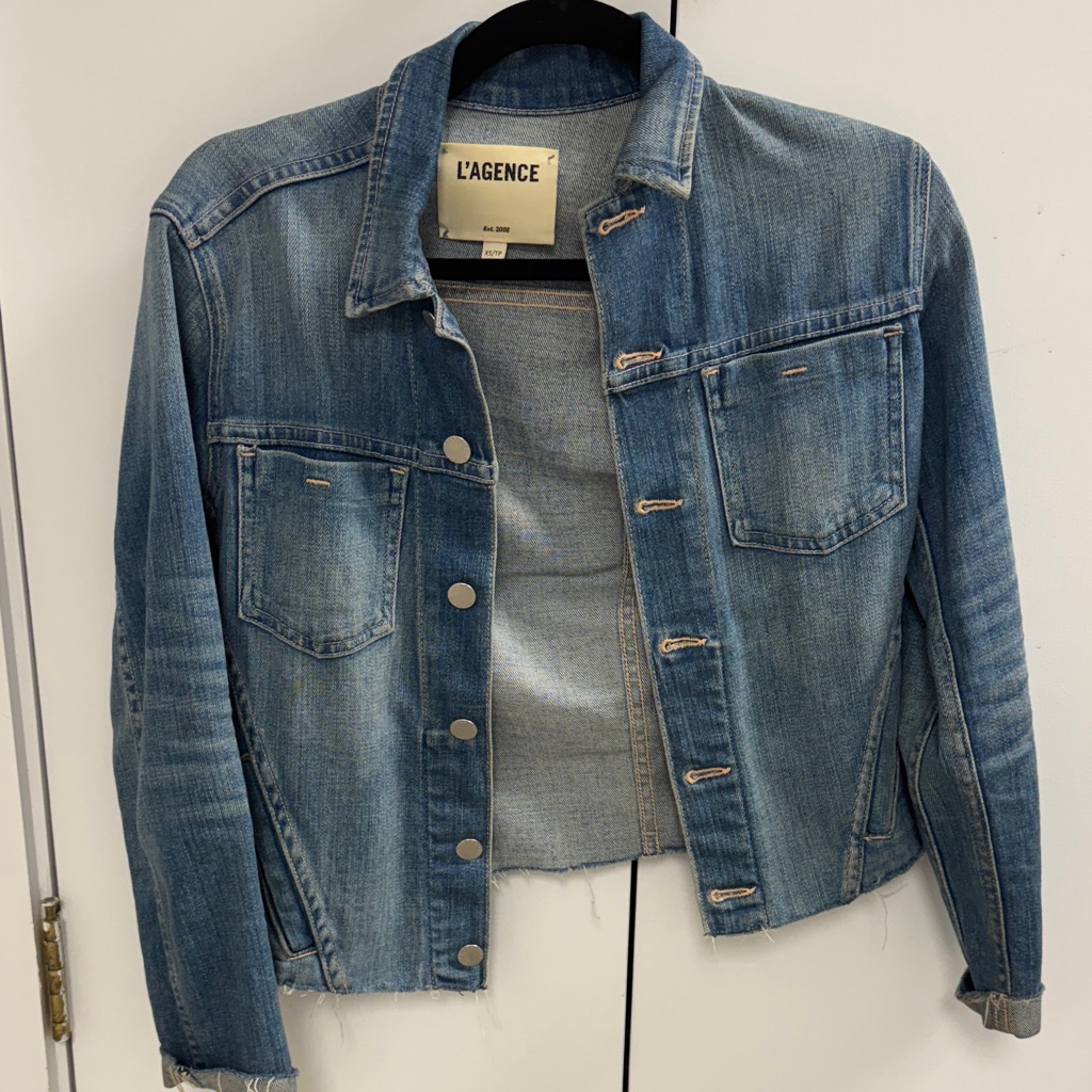 L'agence Light Blue Denim Jacket